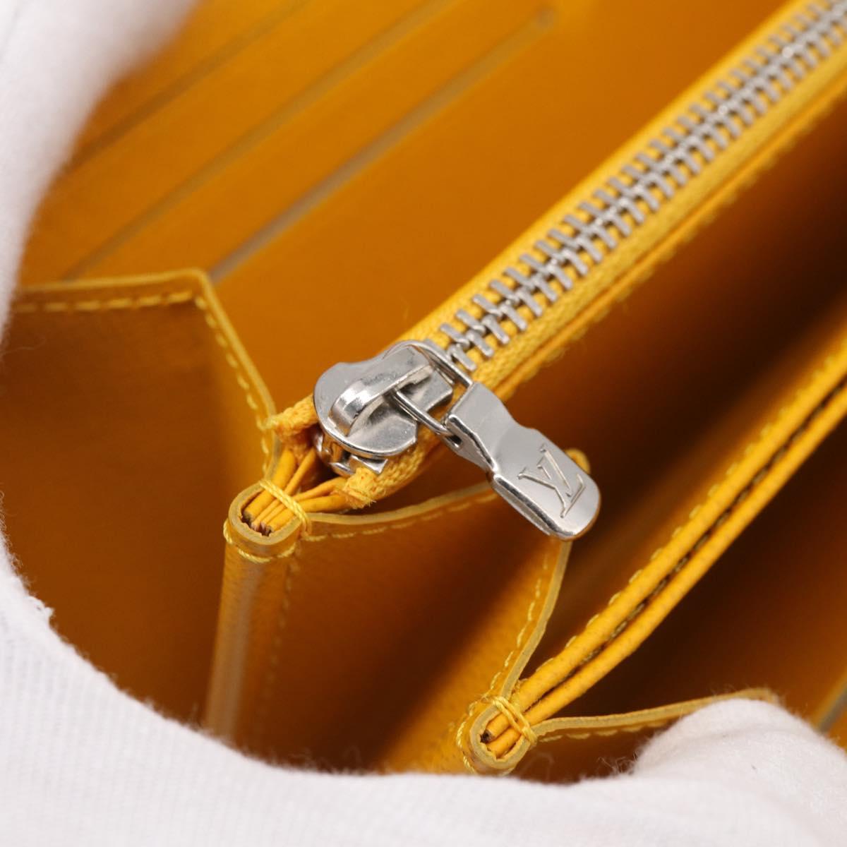 LOUIS VUITTON Epi Zippy Wallet Long Wallet Yellow M60309 LV Auth BA17082A