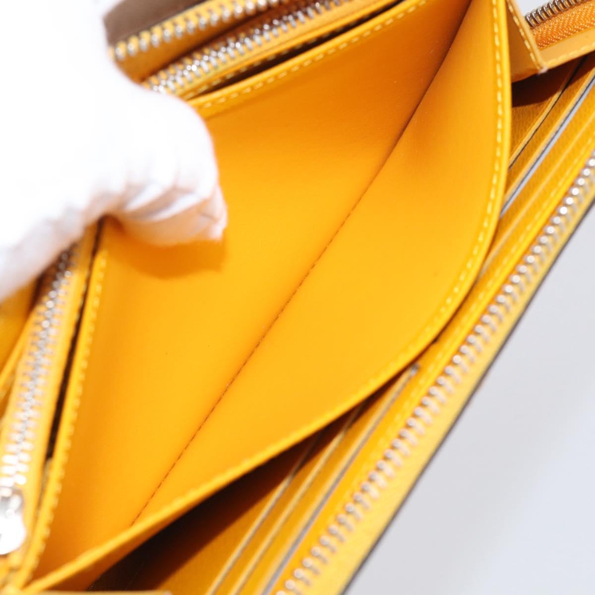 LOUIS VUITTON Epi Zippy Wallet Long Wallet Yellow M60309 LV Auth BA17082A
