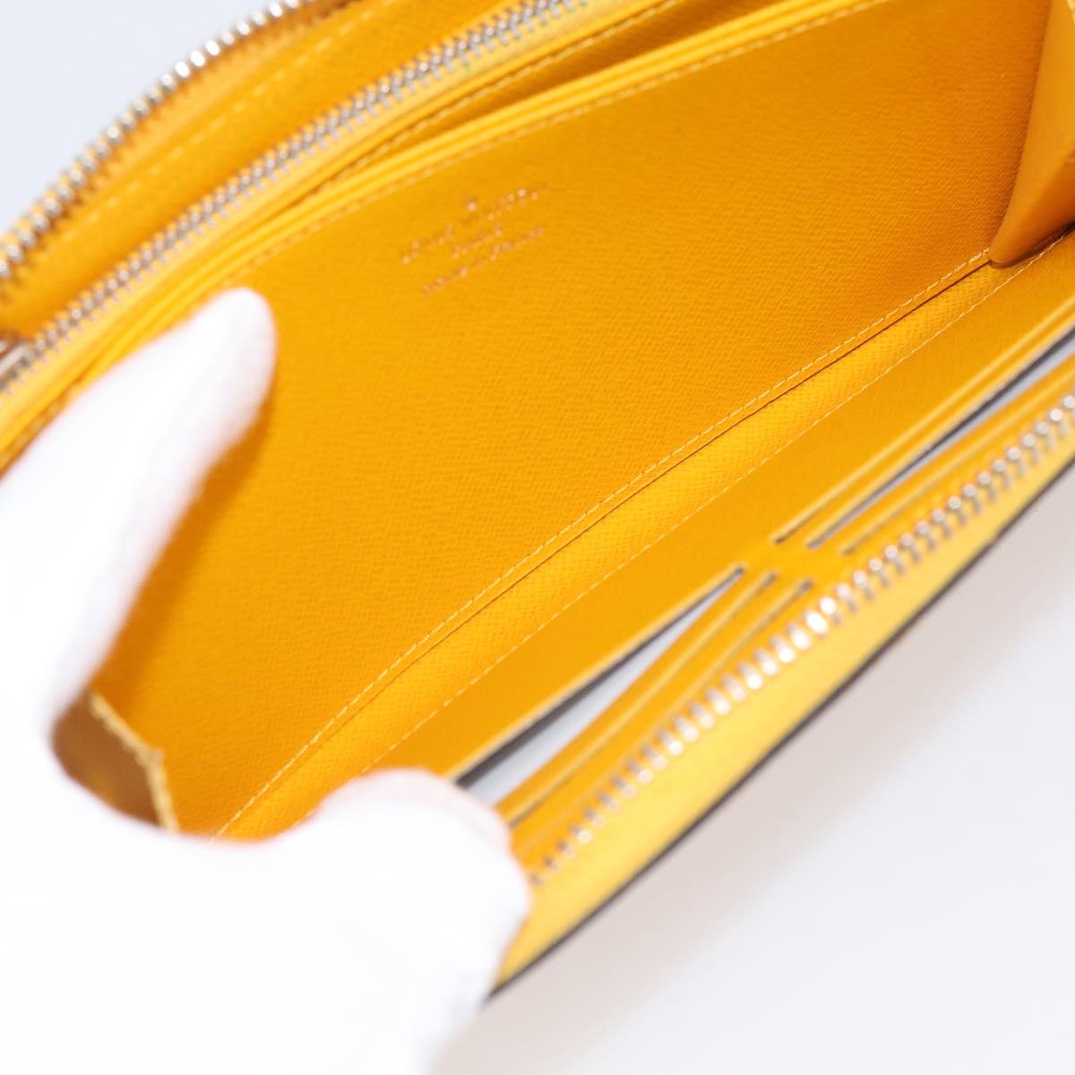 LOUIS VUITTON Epi Zippy Wallet Long Wallet Yellow M60309 LV Auth BA17082A