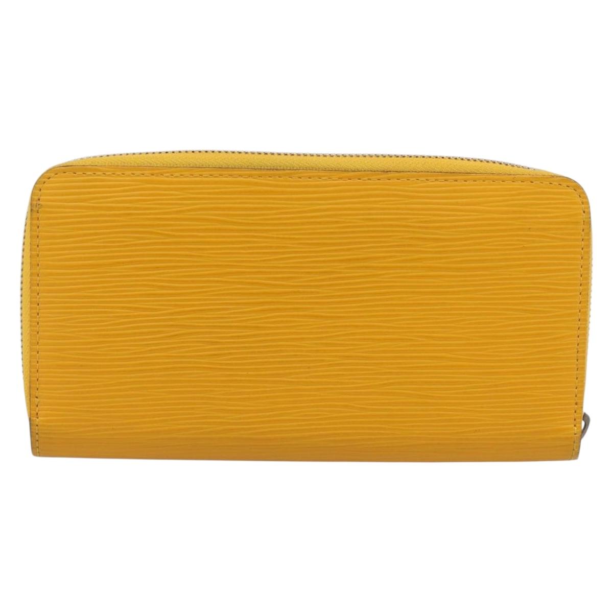 LOUIS VUITTON Epi Zippy Wallet Long Wallet Yellow M60309 LV Auth BA17082A