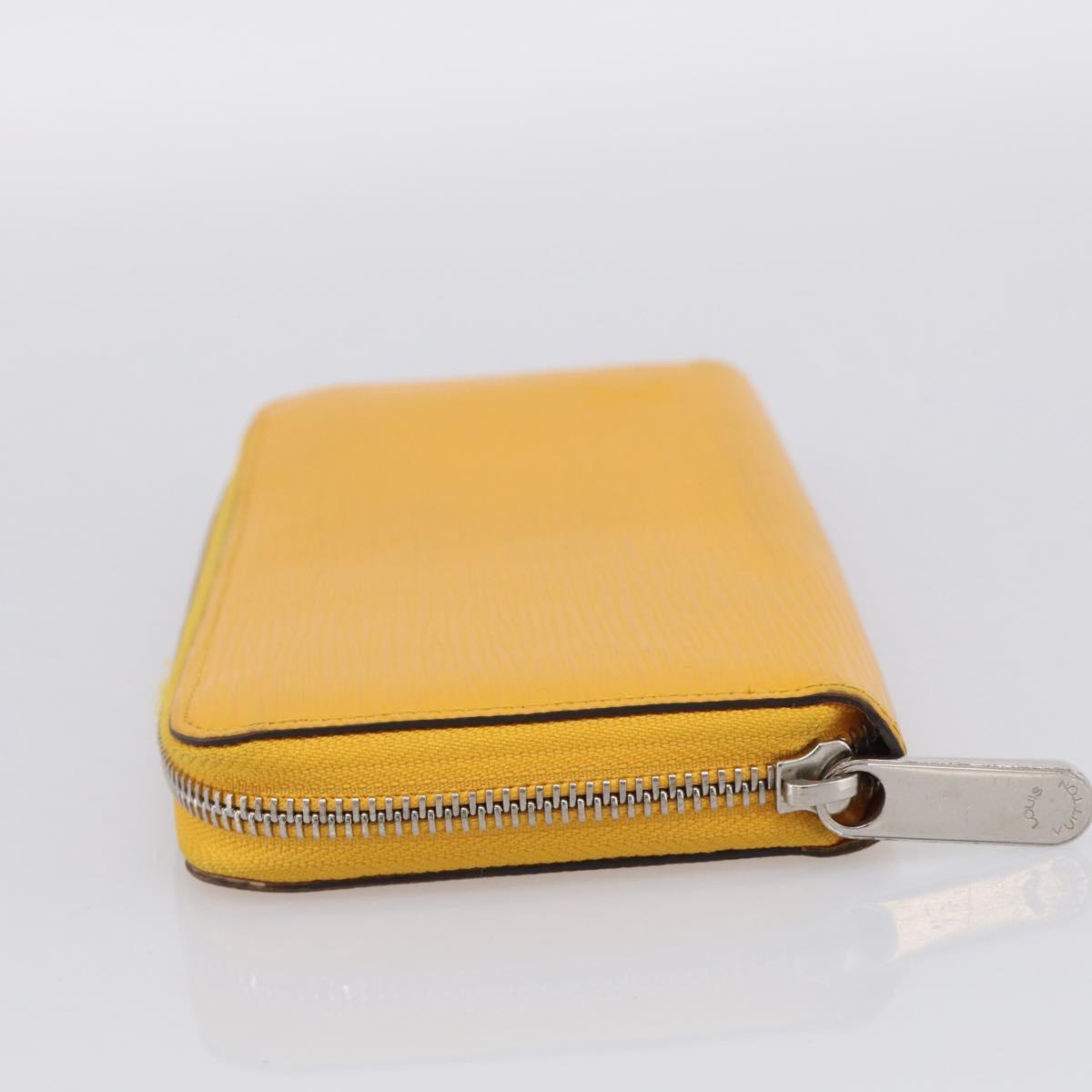 LOUIS VUITTON Epi Zippy Wallet Long Wallet Yellow M60309 LV Auth BA17082A