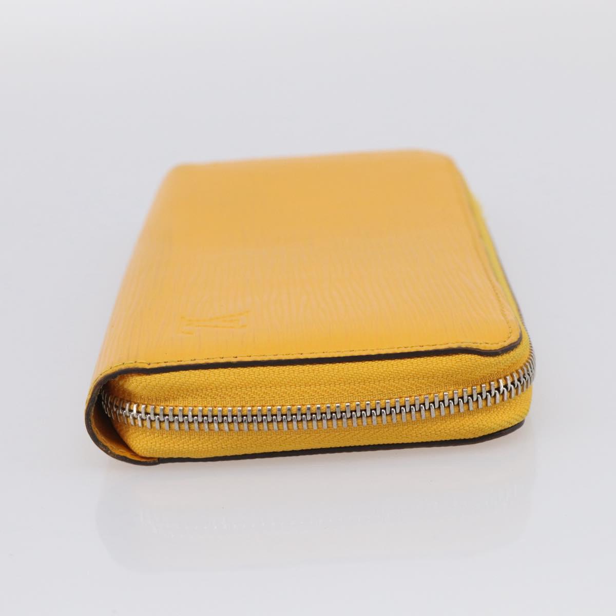 LOUIS VUITTON Epi Zippy Wallet Long Wallet Yellow M60309 LV Auth BA17082A
