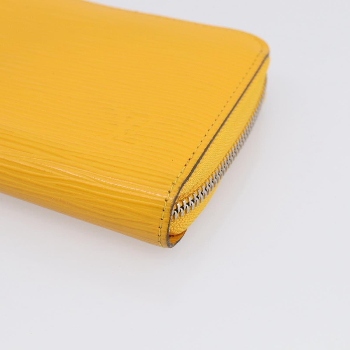 LOUIS VUITTON Epi Zippy Wallet Long Wallet Yellow M60309 LV Auth BA17082A