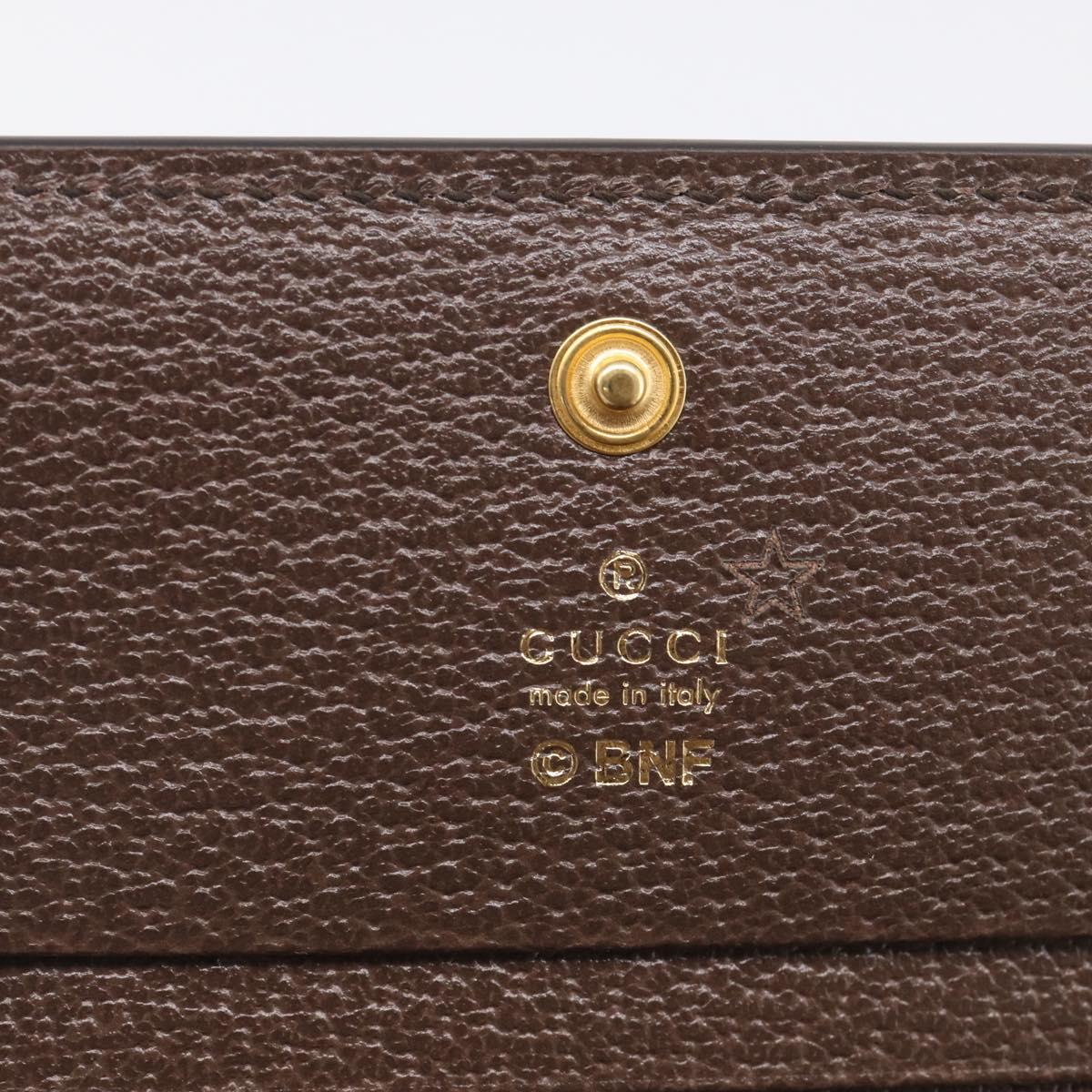 GUCCI GG Supreme Bananya Collaboration Wallet PVC Beige 701009 Auth BA17085M