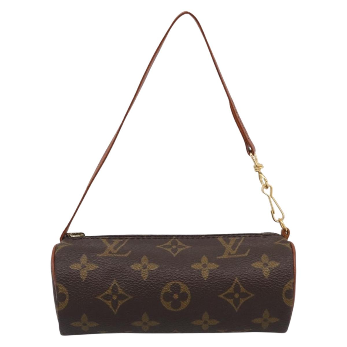 LOUIS VUITTON Monogram Papillon Pouch LV Auth BA17086