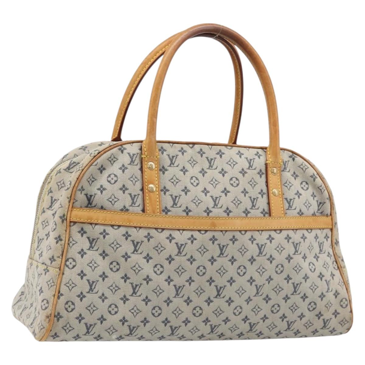 LOUIS VUITTON Monogram Mini Marie Hand Bag Blue M92003 LV Auth BA17092
