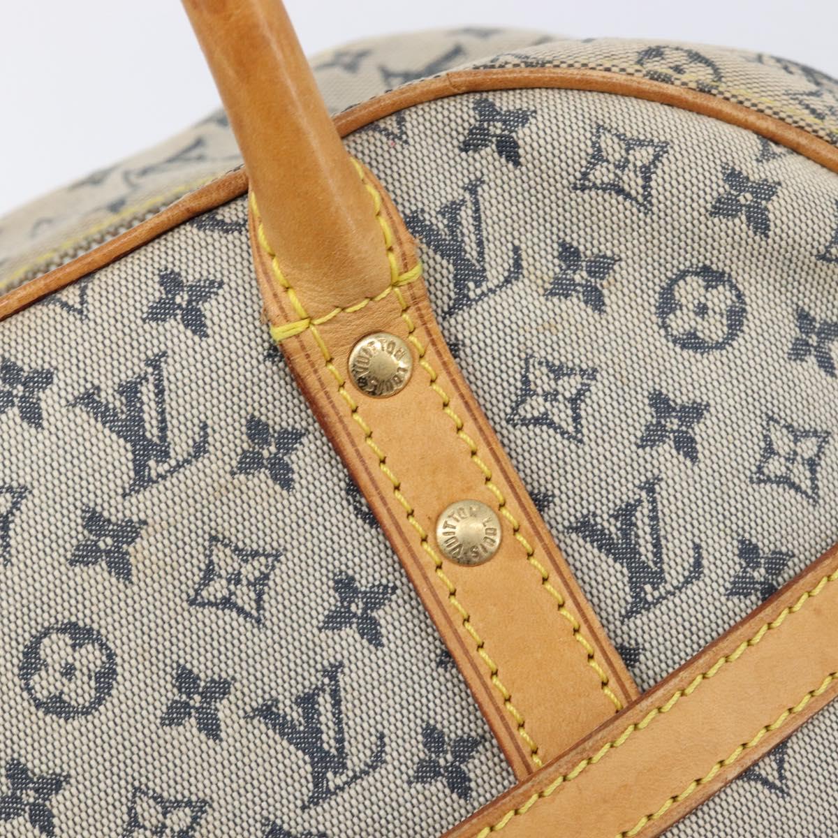 LOUIS VUITTON Monogram Mini Marie Hand Bag Blue M92003 LV Auth BA17092