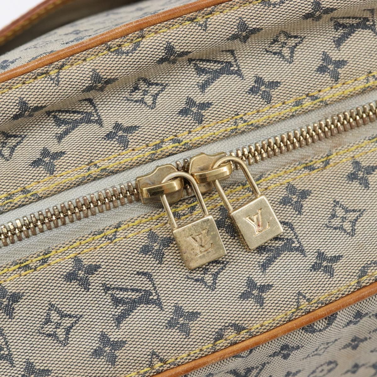LOUIS VUITTON Monogram Mini Marie Hand Bag Blue M92003 LV Auth BA17092