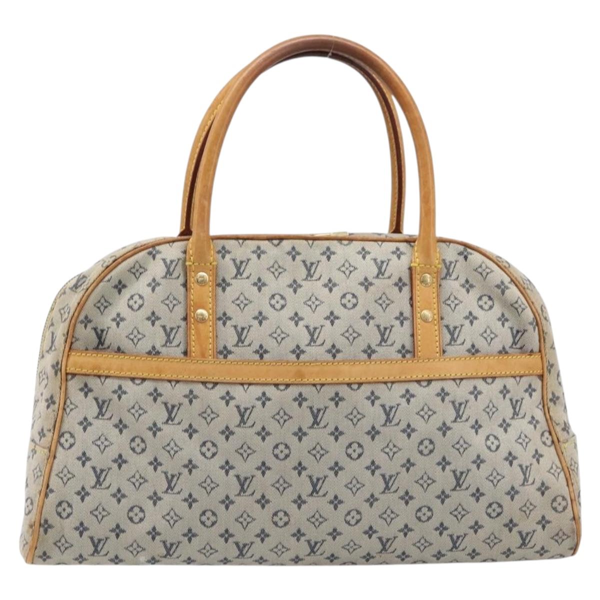 LOUIS VUITTON Monogram Mini Marie Hand Bag Blue M92003 LV Auth BA17092