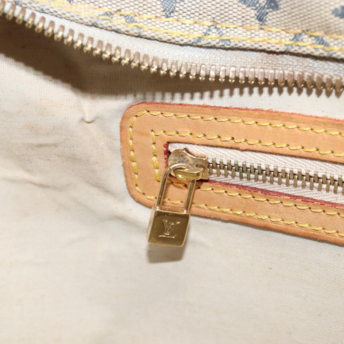LOUIS VUITTON Monogram Mini Marie Hand Bag Blue M92003 LV Auth BA17092