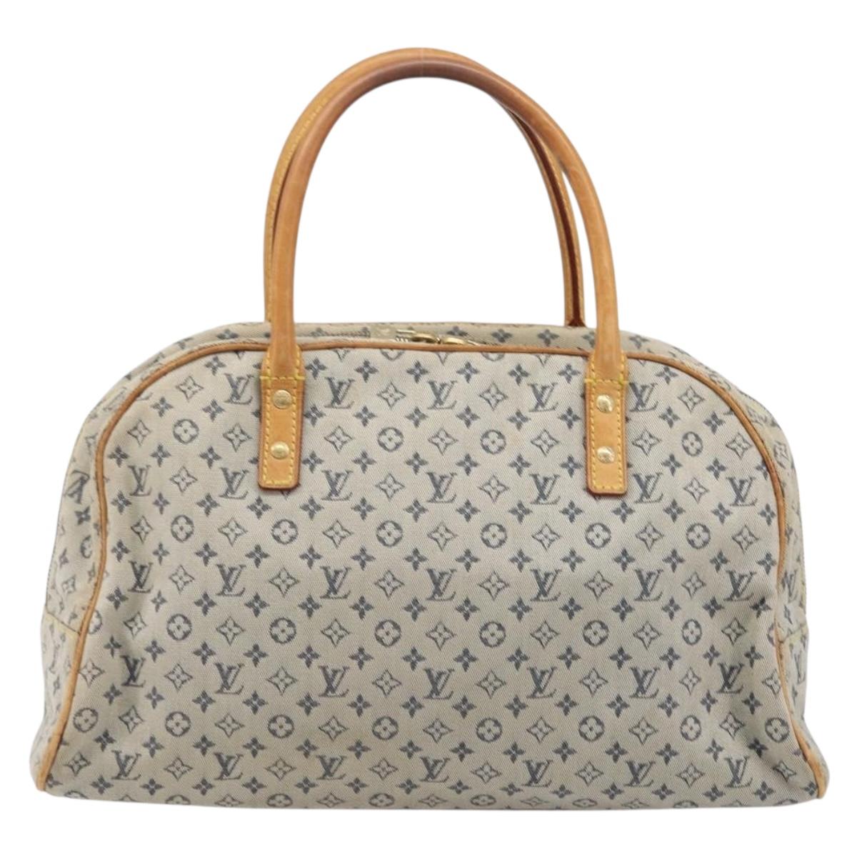 LOUIS VUITTON Monogram Mini Marie Hand Bag Blue M92003 LV Auth BA17092