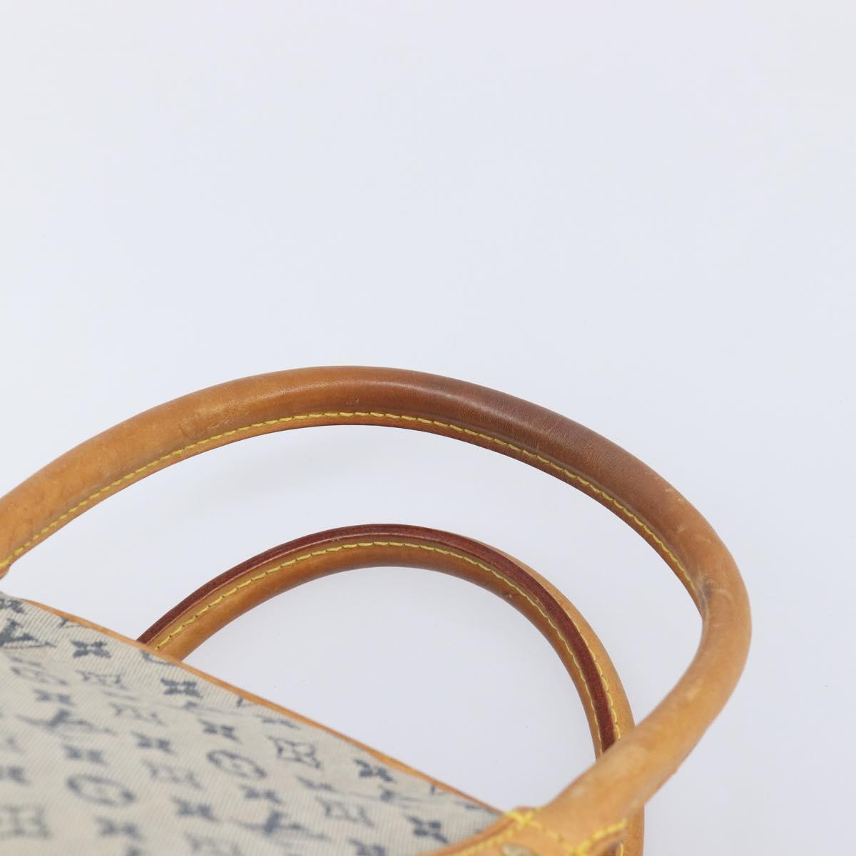 LOUIS VUITTON Monogram Mini Marie Hand Bag Blue M92003 LV Auth BA17092