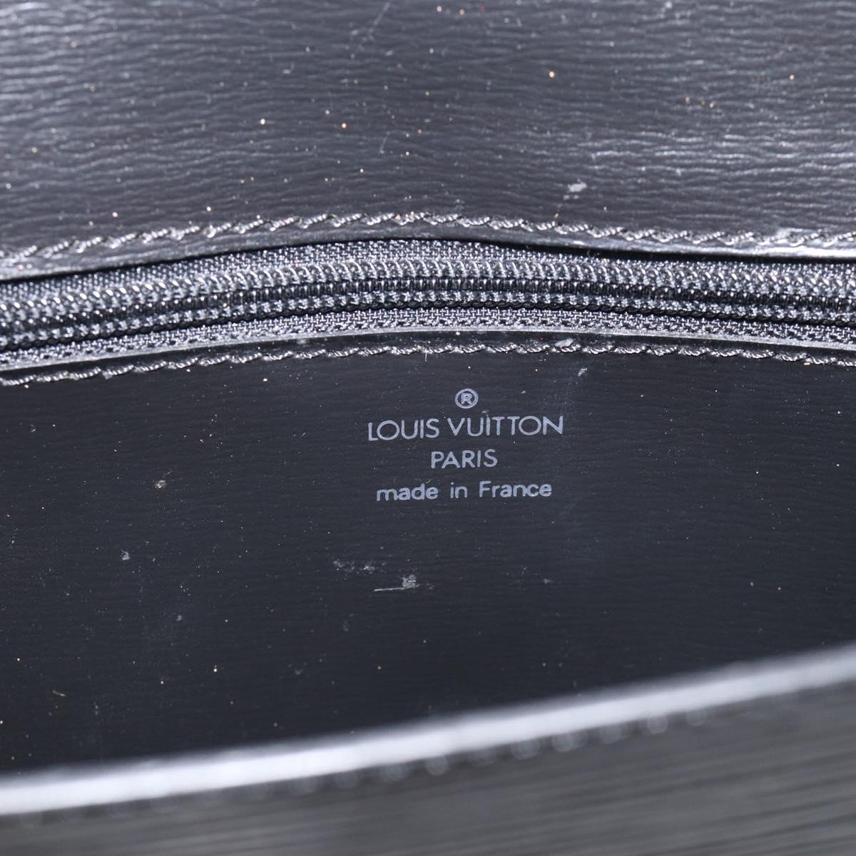 LOUIS VUITTON Epi Hublot Shoulder Bag Black Red M52557 LV Auth BA17099A