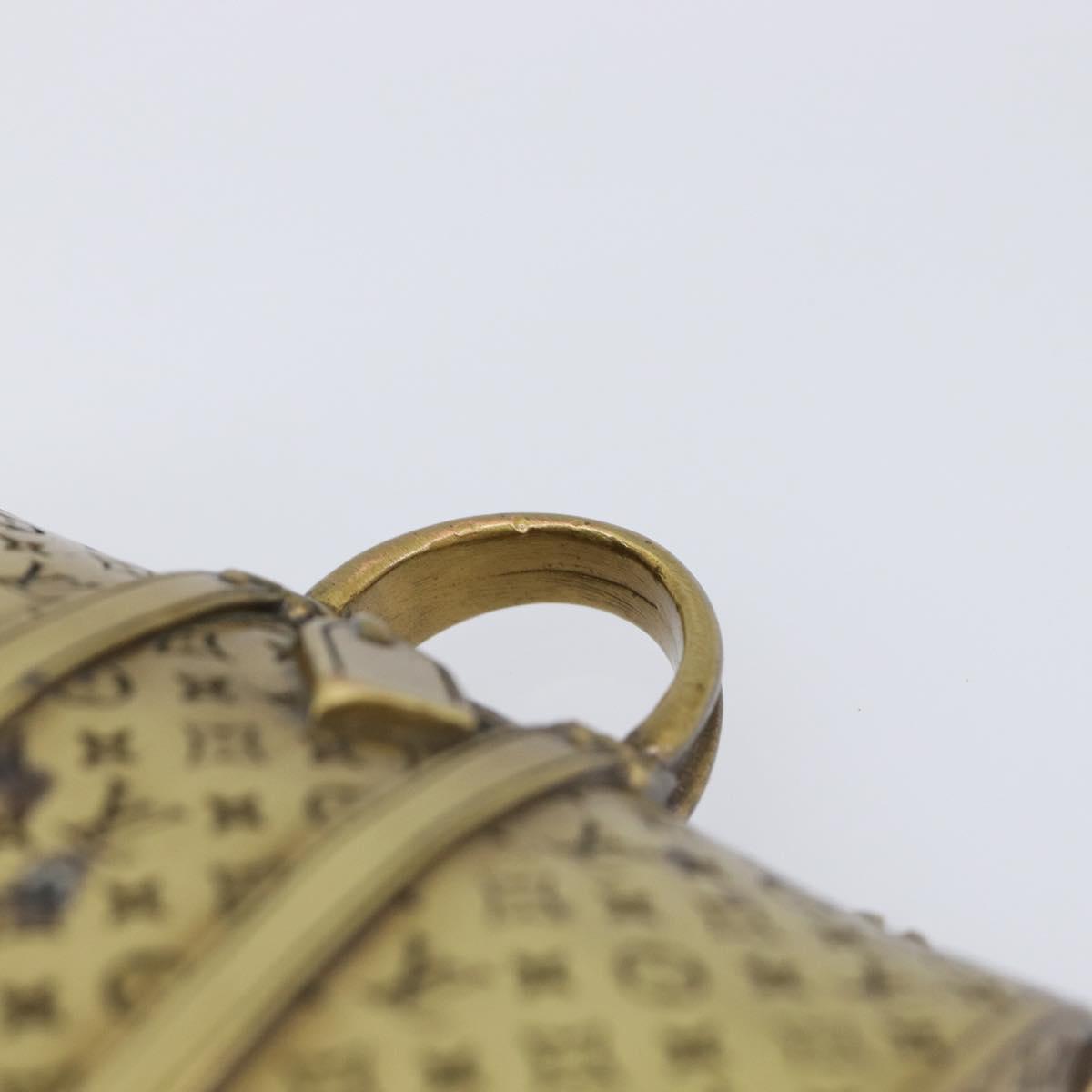 LOUIS VUITTON Keepall Motif Paper Weight Metal Gold Tone LV Auth BA17102