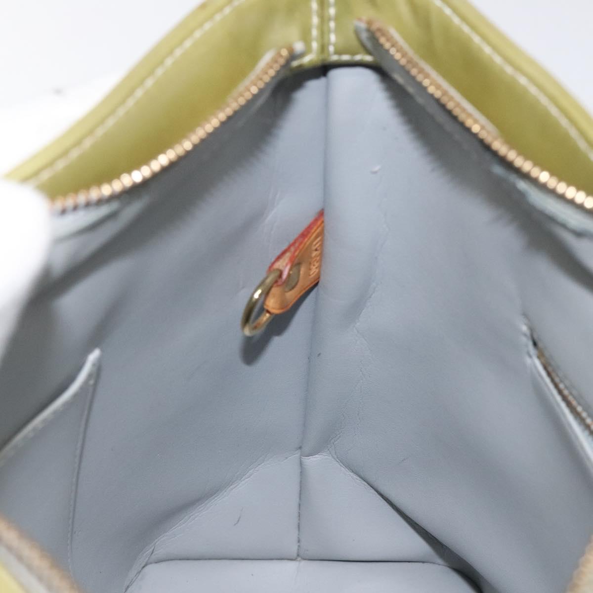 LOUIS VUITTON Monogram Vernis Houston Hand Bag Gris M91053 LV Auth BA1718