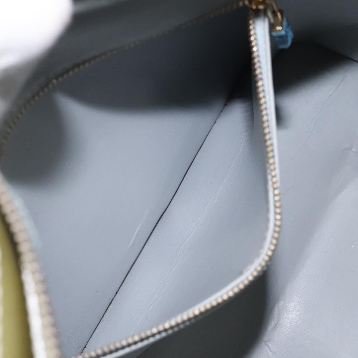 LOUIS VUITTON Monogram Vernis Houston Hand Bag Gris M91053 LV Auth BA1718