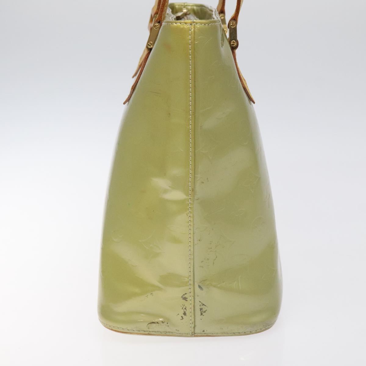 LOUIS VUITTON Monogram Vernis Houston Hand Bag Gris M91053 LV Auth BA1718