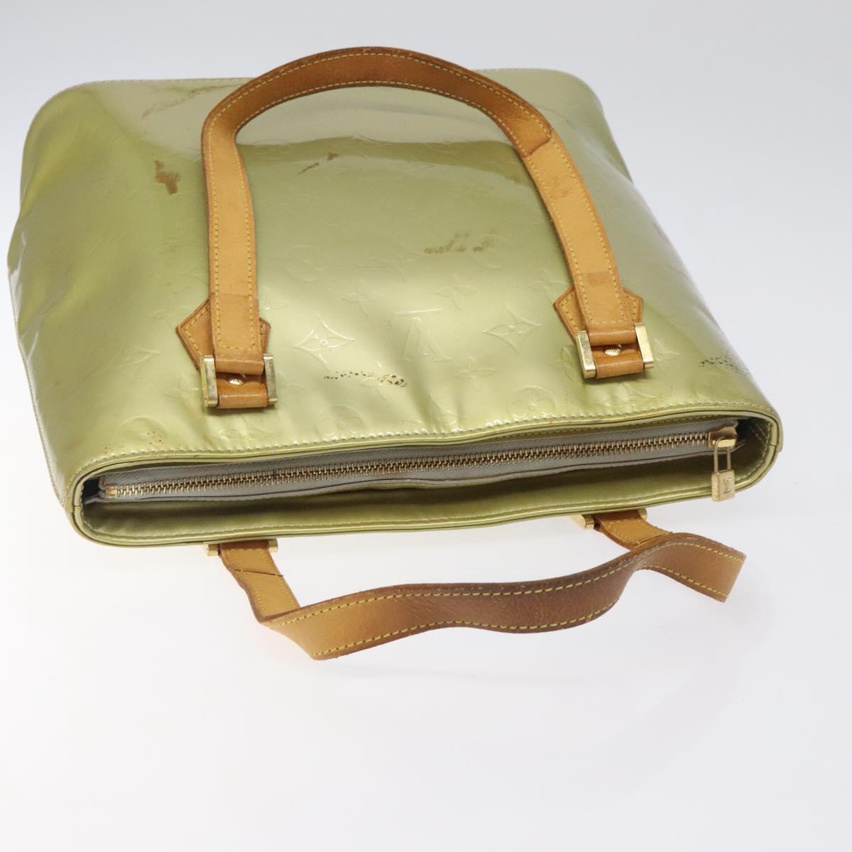 LOUIS VUITTON Monogram Vernis Houston Hand Bag Gris M91053 LV Auth BA1718