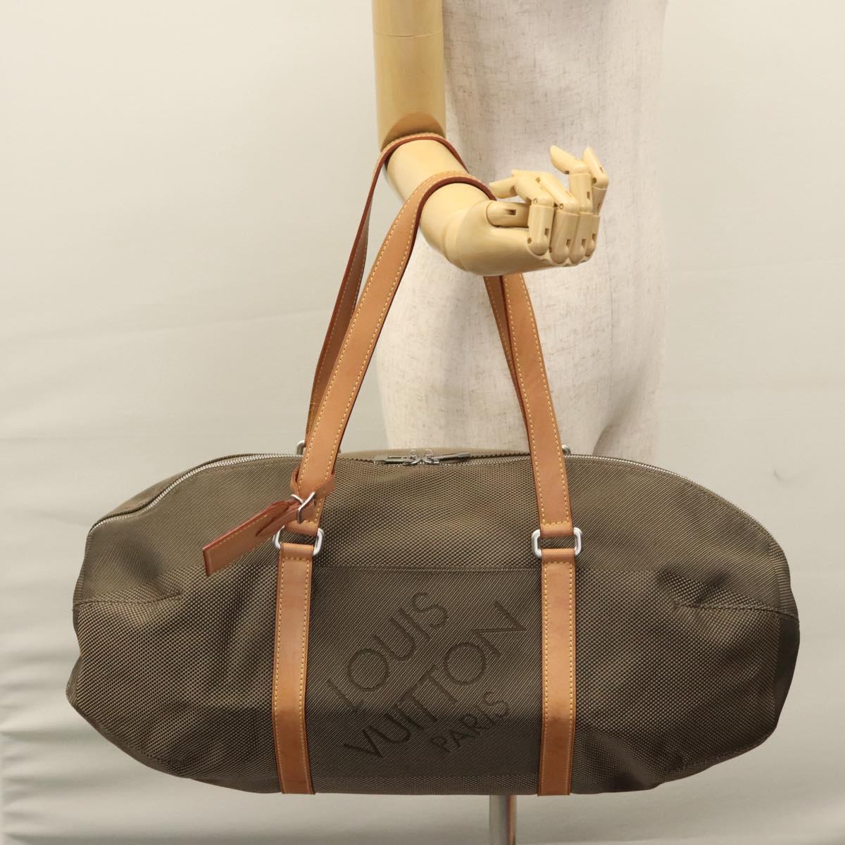 LOUIS VUITTON Damier Geant Akatan Boston Bag Tail M93064 LV Auth BA172