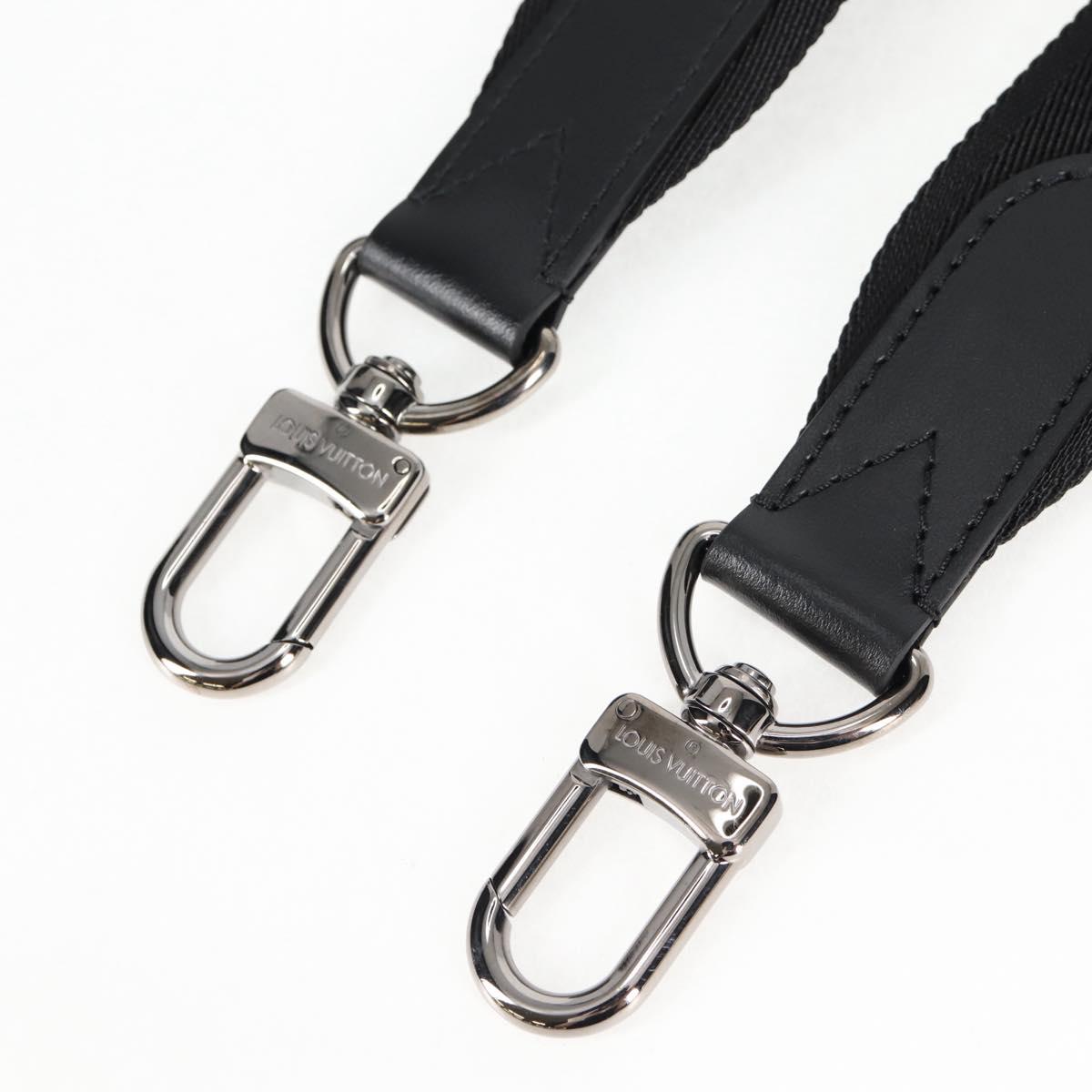 LOUIS VUITTON Monogram Shadow Clutch box Clutch Bag Black M12876 LV Auth BA1720SM