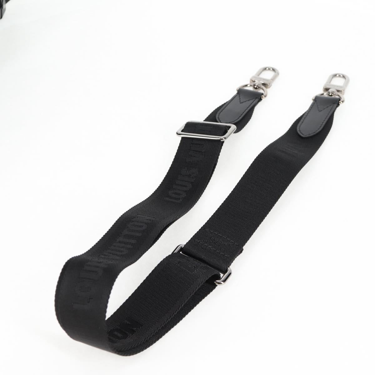 LOUIS VUITTON Monogram Shadow Clutch box Clutch Bag Black M12876 LV Auth BA1720SM