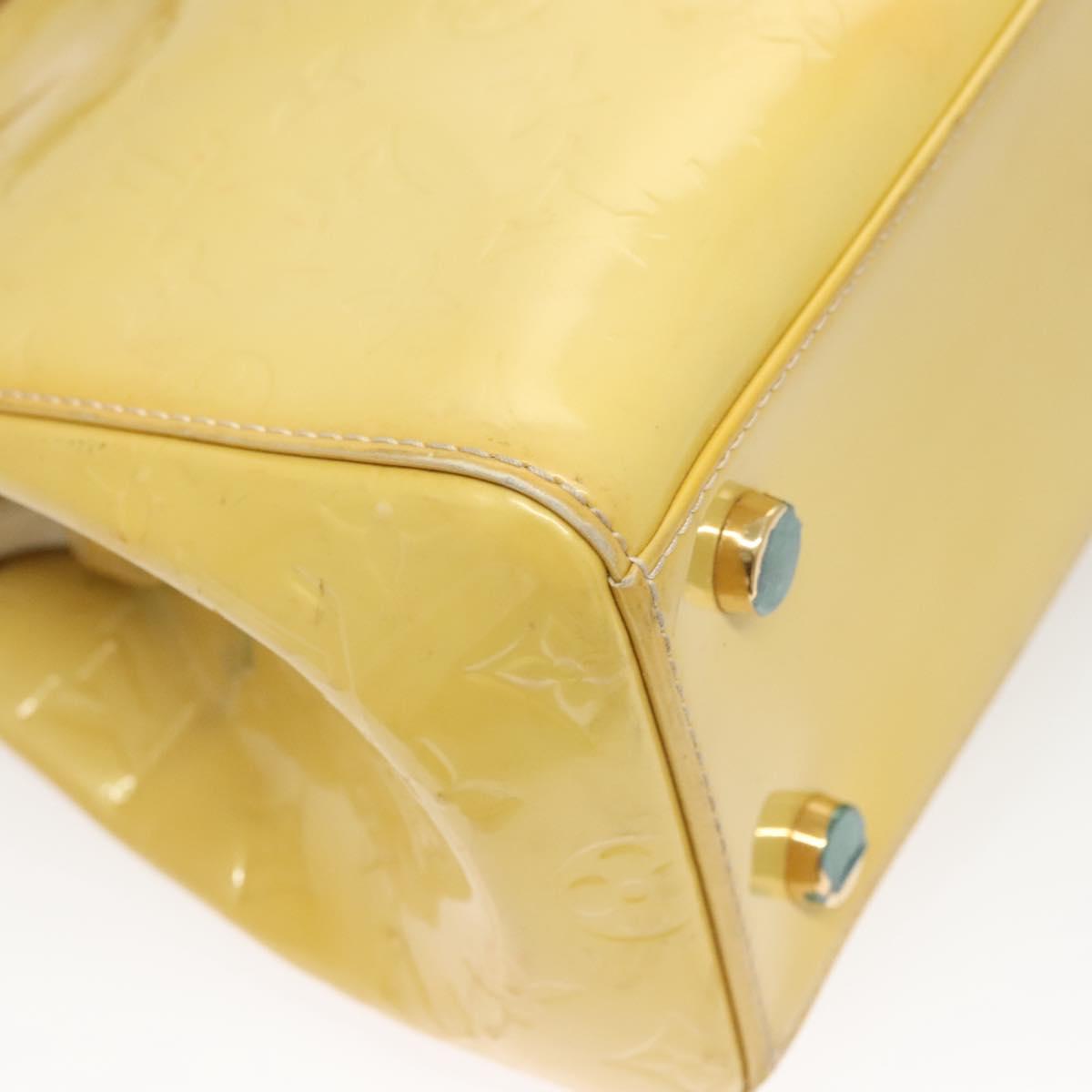 LOUIS VUITTON Monogram Vernis Blair MM Hand Bag 2way Citrin M90108 Auth BA1751