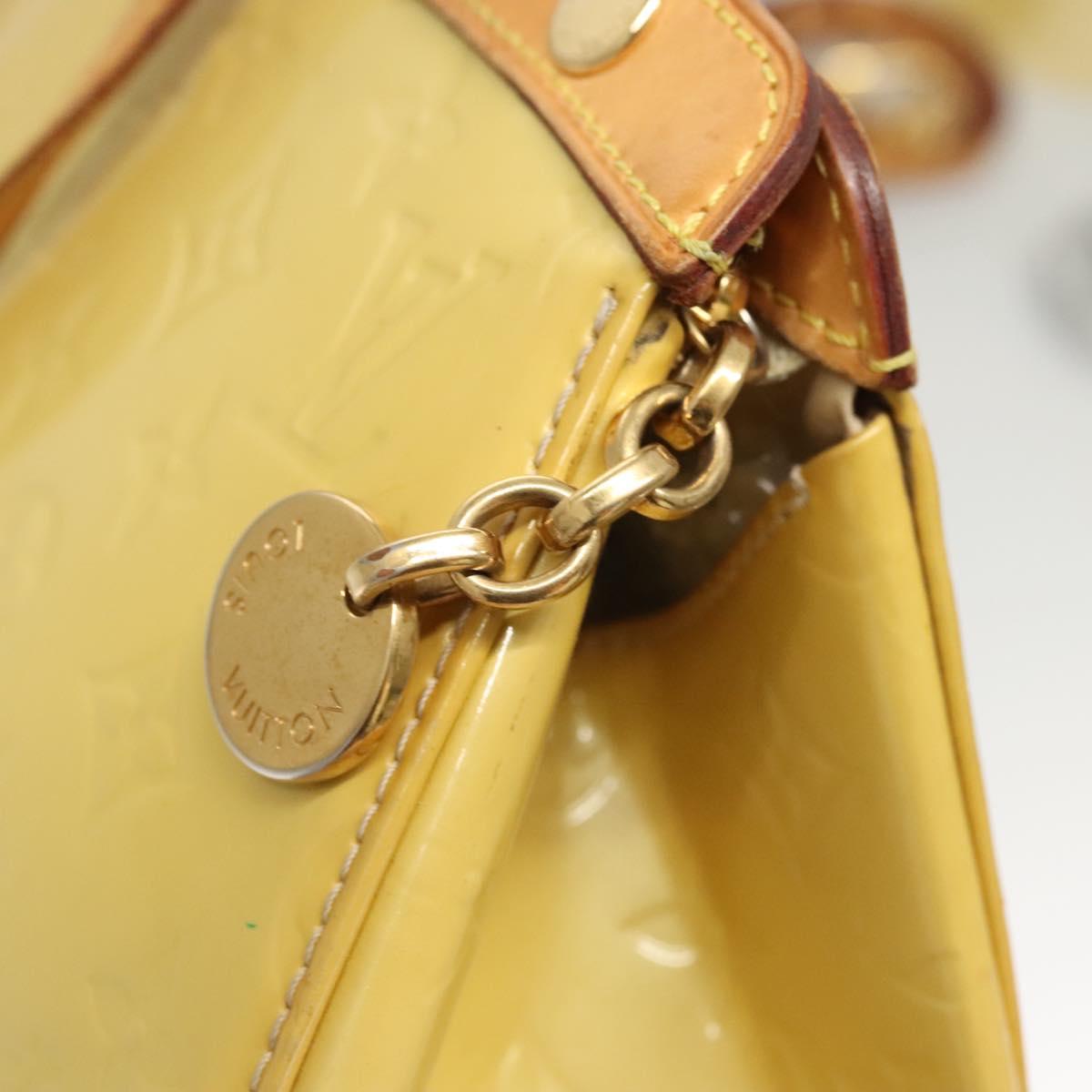 LOUIS VUITTON Monogram Vernis Blair MM Hand Bag 2way Citrin M90108 Auth BA1751