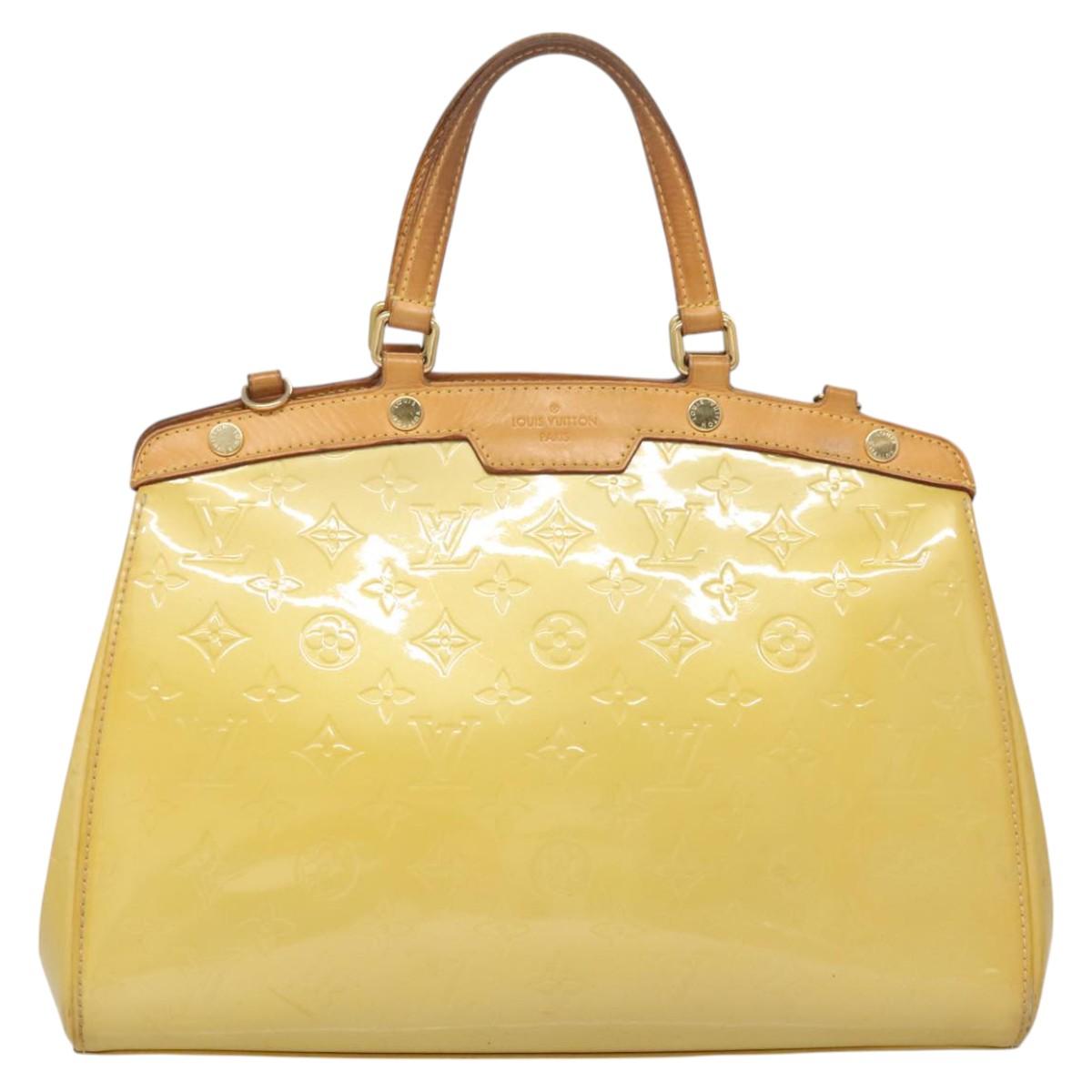 LOUIS VUITTON Monogram Vernis Blair MM Hand Bag 2way Citrin M90108 Auth BA1751