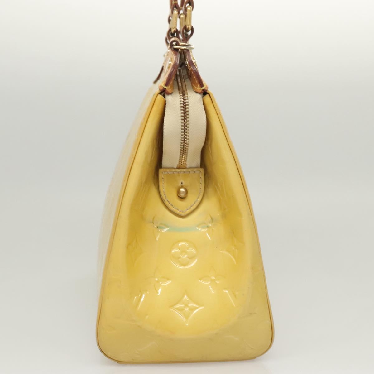 LOUIS VUITTON Monogram Vernis Blair MM Hand Bag 2way Citrin M90108 Auth BA1751