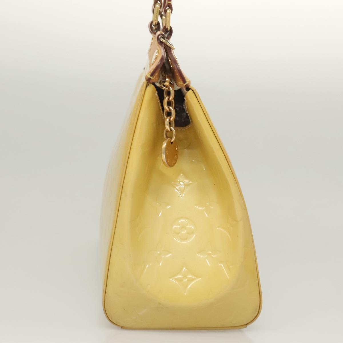 LOUIS VUITTON Monogram Vernis Blair MM Hand Bag 2way Citrin M90108 Auth BA1751