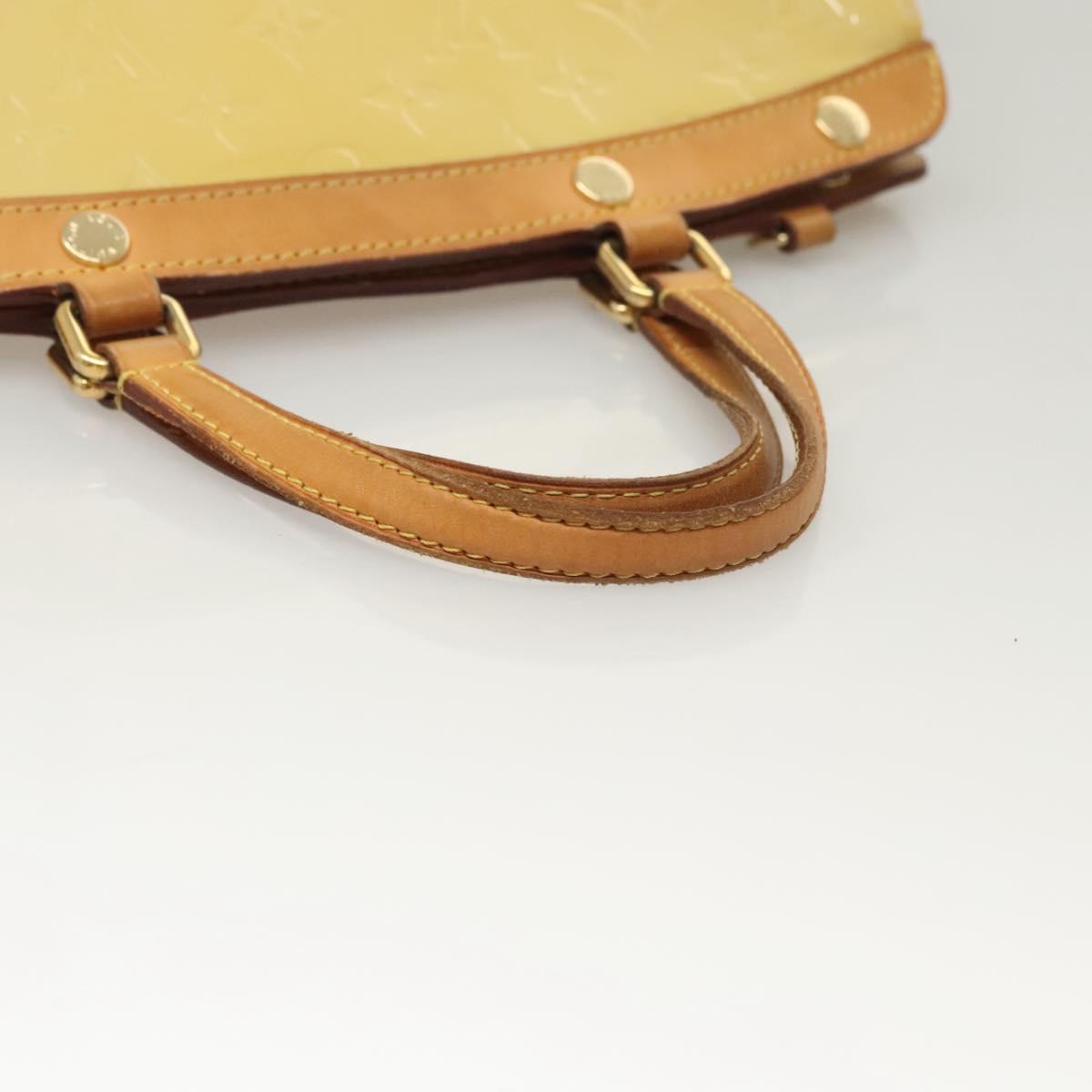 LOUIS VUITTON Monogram Vernis Blair MM Hand Bag 2way Citrin M90108 Auth BA1751