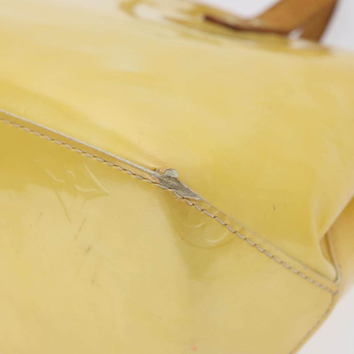 LOUIS VUITTON Monogram Vernis Reade PM Hand Bag Gris M91145 LV Auth BA1770