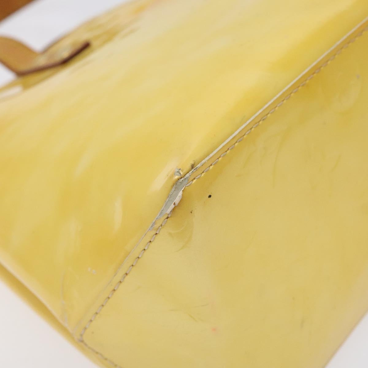 LOUIS VUITTON Monogram Vernis Reade PM Hand Bag Gris M91145 LV Auth BA1770