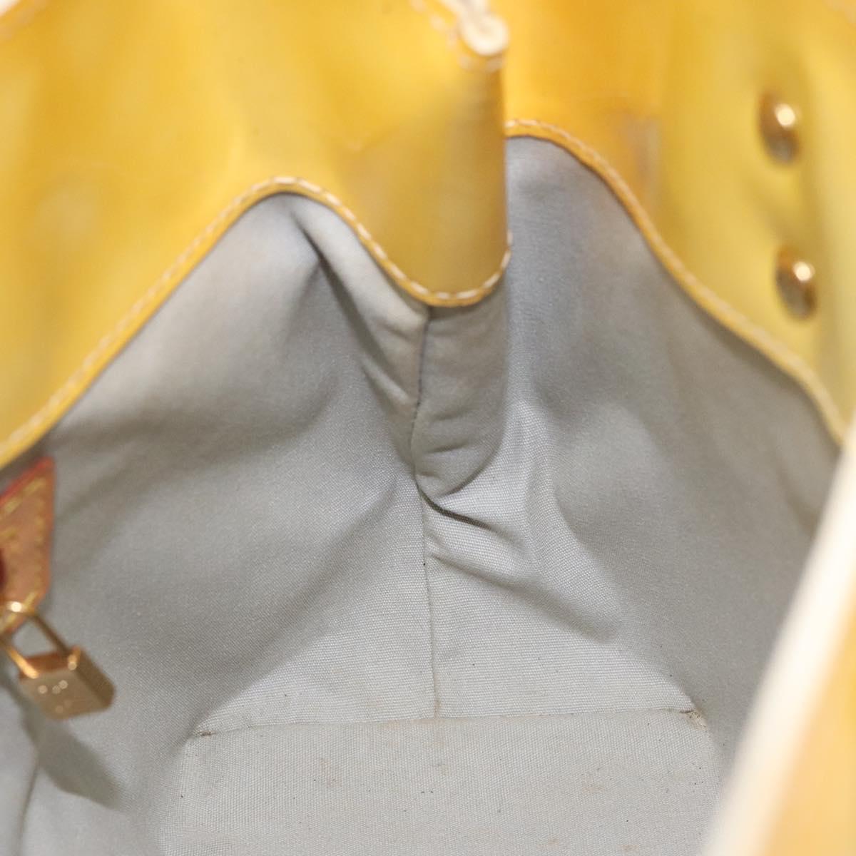 LOUIS VUITTON Monogram Vernis Reade PM Hand Bag Gris M91145 LV Auth BA1770