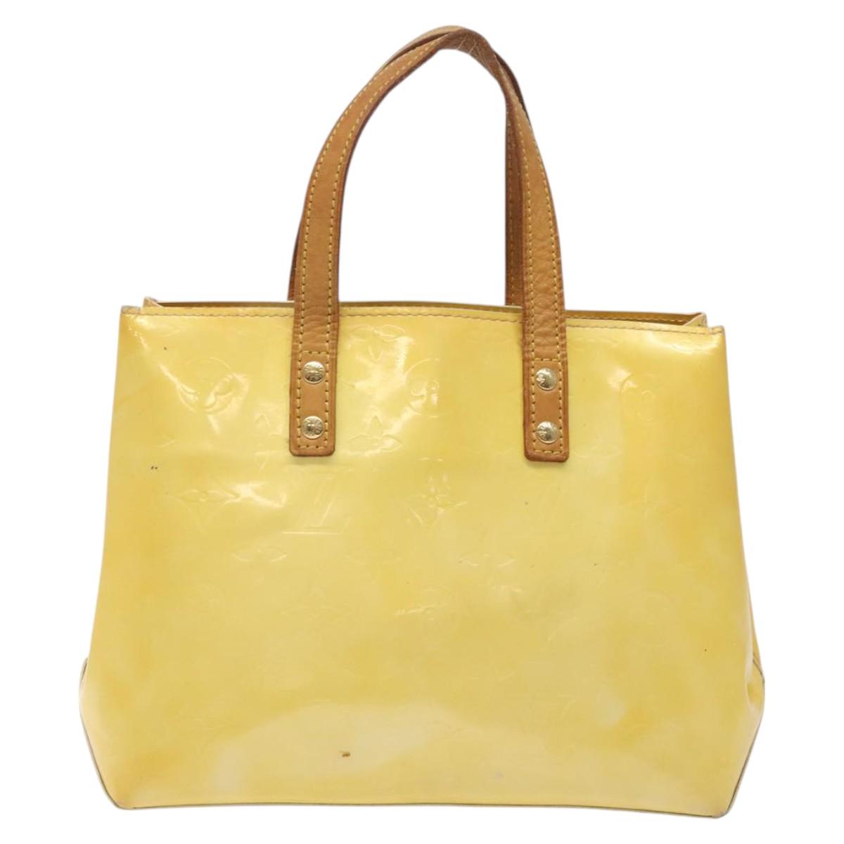 LOUIS VUITTON Monogram Vernis Reade PM Hand Bag Gris M91145 LV Auth BA1770