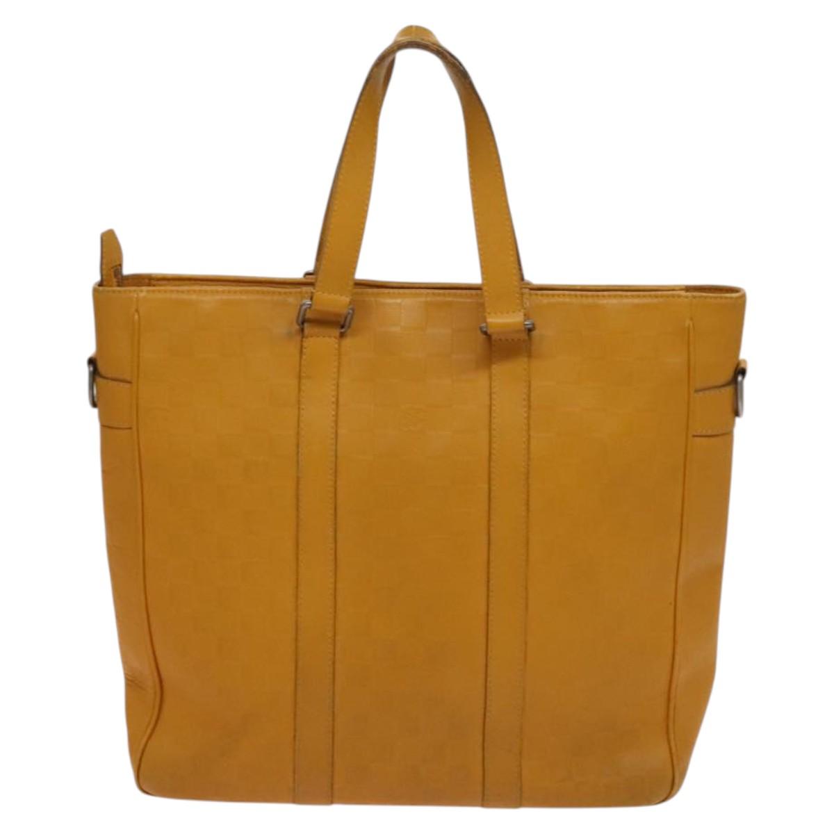 LOUIS VUITTON Damier Infini Neo Tadao Bag 2way Yellow N41228 LV Auth BA1777