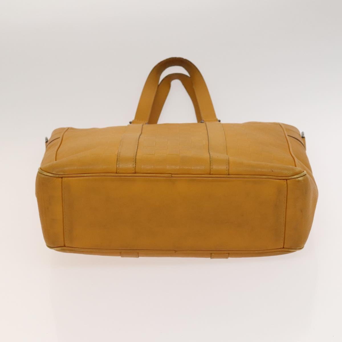 LOUIS VUITTON Damier Infini Neo Tadao Bag 2way Yellow N41228 LV Auth BA1777