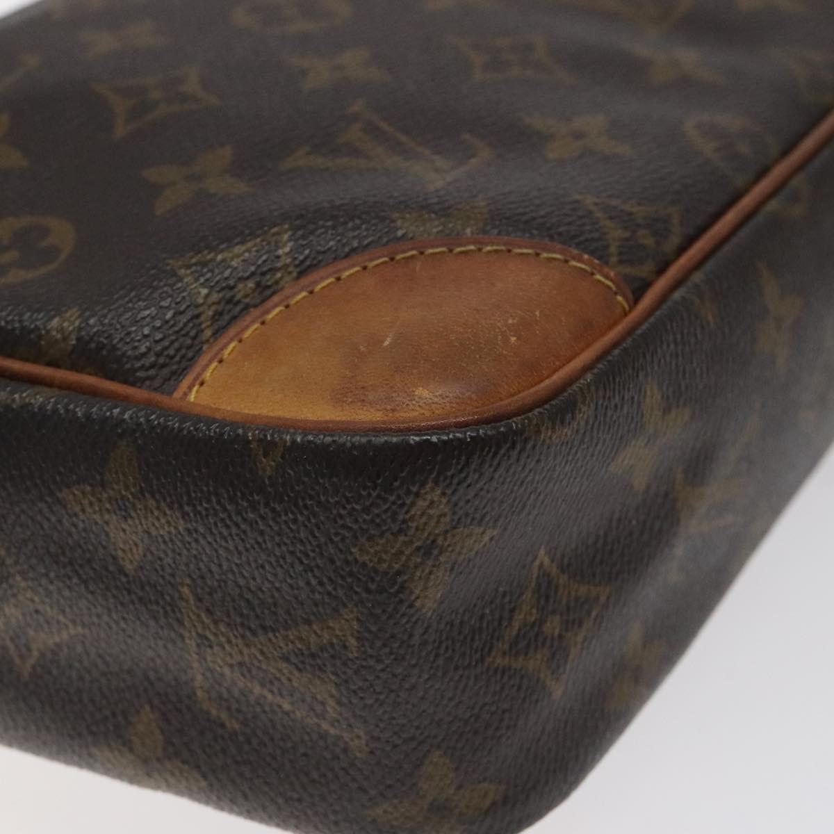 LOUIS VUITTON Monogram Compiegne 28 Clutch Bag M51845 LV Auth BA1787