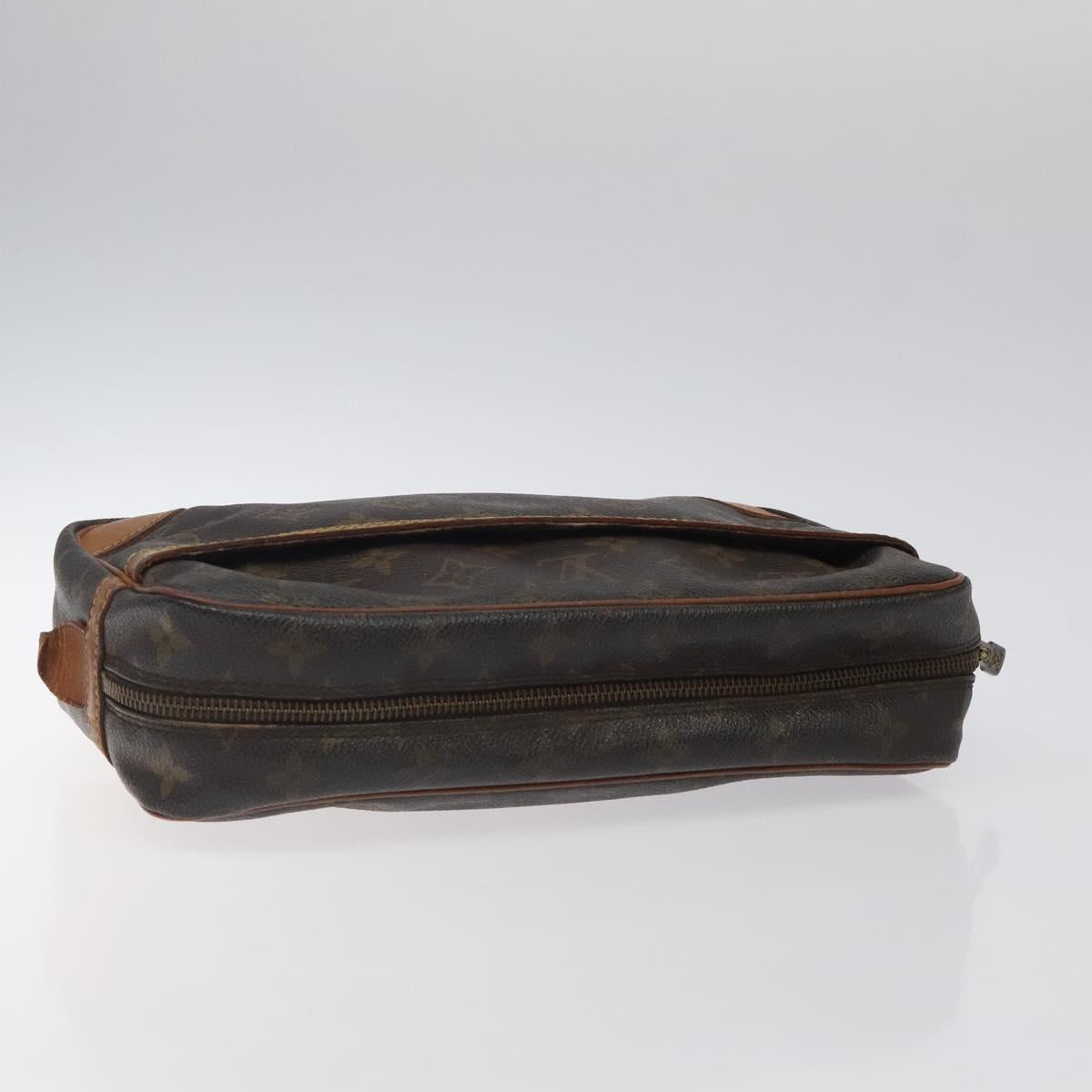 LOUIS VUITTON Monogram Compiegne 28 Clutch Bag M51845 LV Auth BA1787