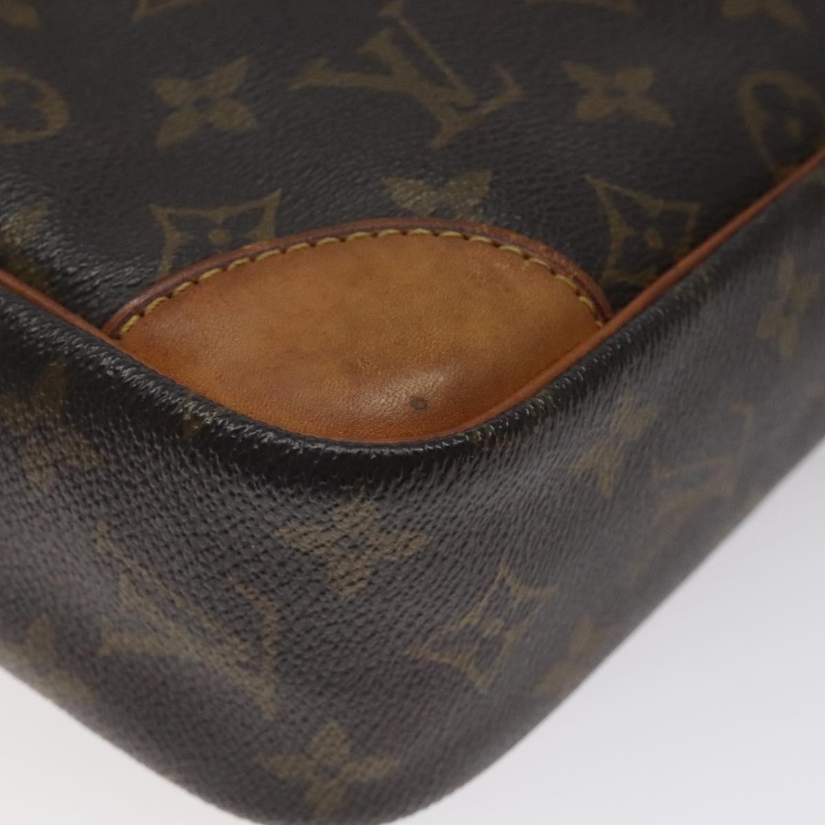 LOUIS VUITTON Monogram Compiegne 28 Clutch Bag M51845 LV Auth BA1787