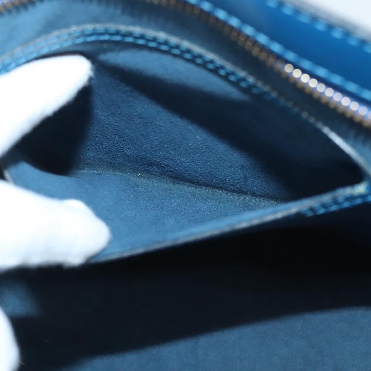 LOUIS VUITTON Epi Saint Jacques Poignees Long Hand Bag Blue M52265 Auth BA1790