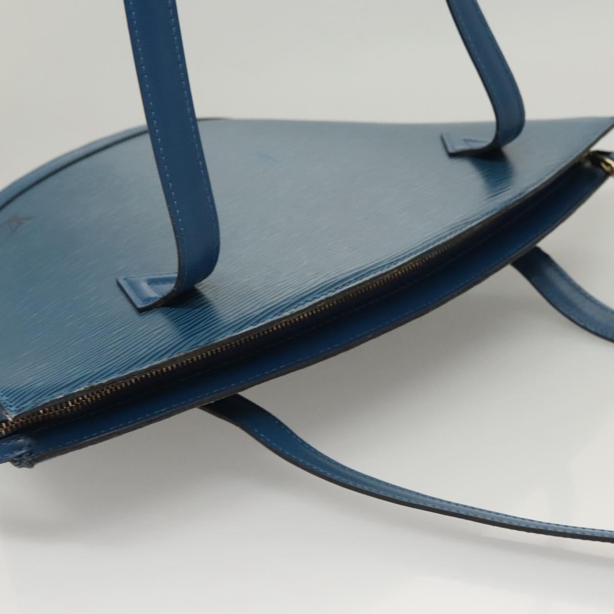LOUIS VUITTON Epi Saint Jacques Poignees Long Hand Bag Blue M52265 Auth BA1790