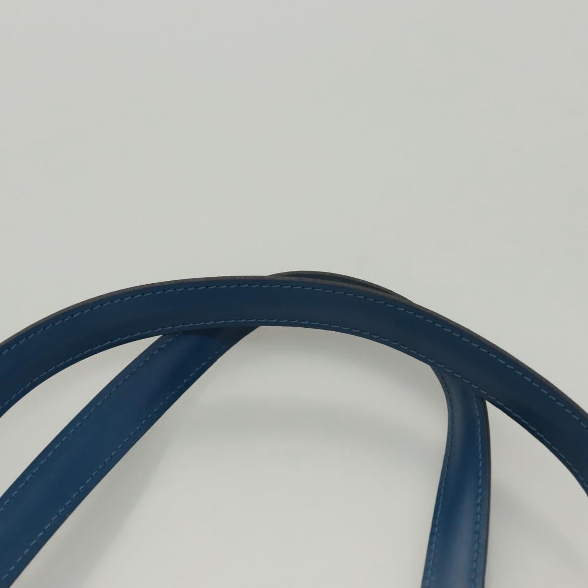 LOUIS VUITTON Epi Saint Jacques Poignees Long Hand Bag Blue M52265 Auth BA1790