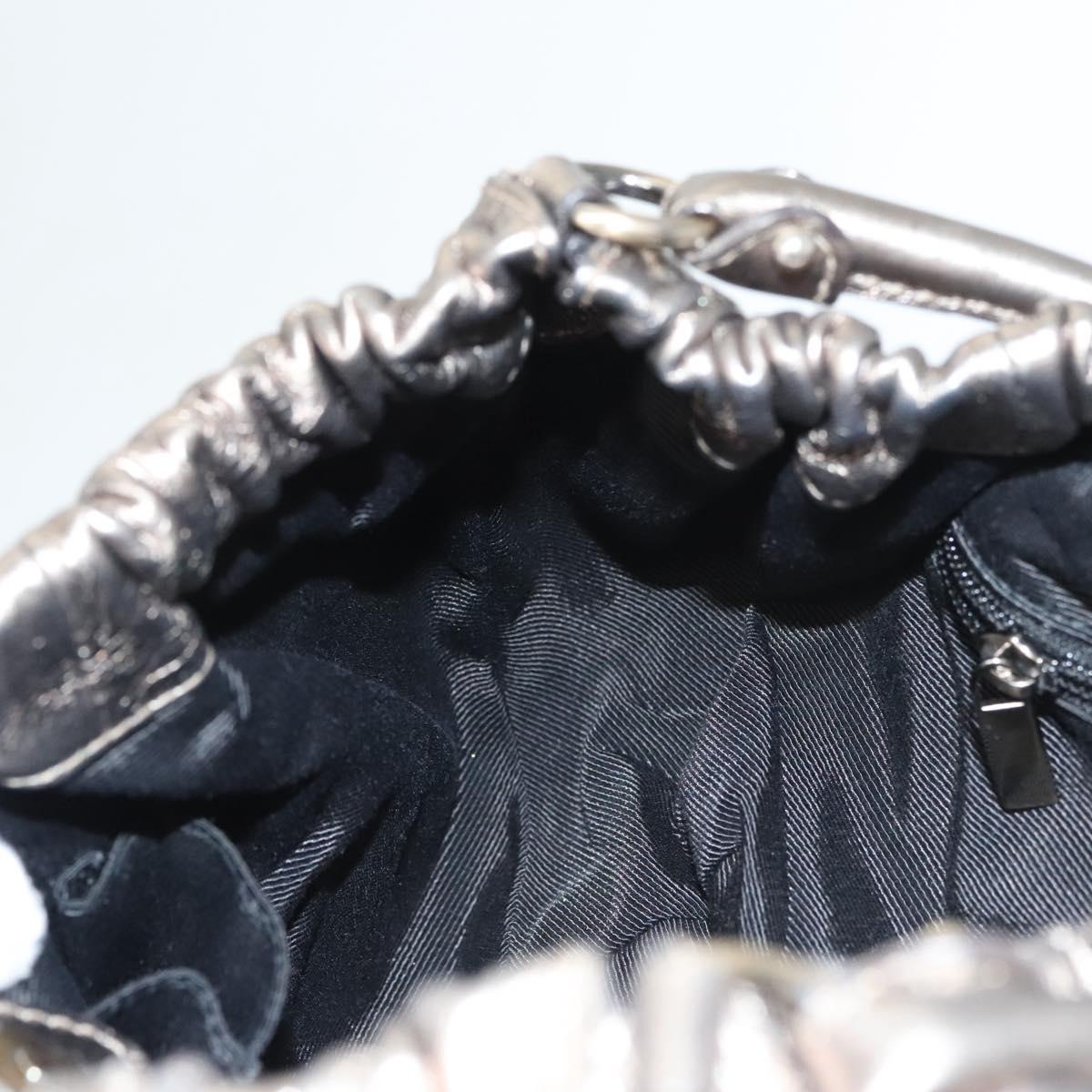 Salvatore Ferragamo Vala Shoulder Bag Leather Champagne Gold Auth BA1804