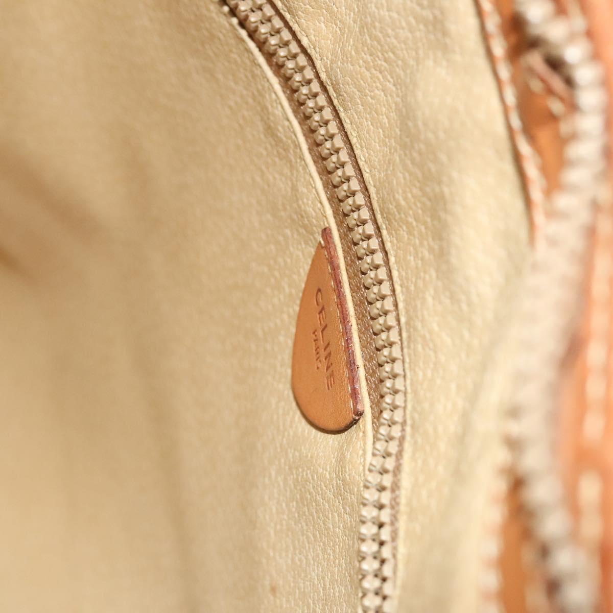 CELINE Macadam Canvas Tote Bag PVC Leather Brown Auth BA1814