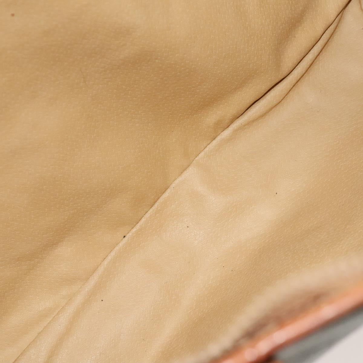 CELINE Macadam Canvas Tote Bag PVC Leather Brown Auth BA1814