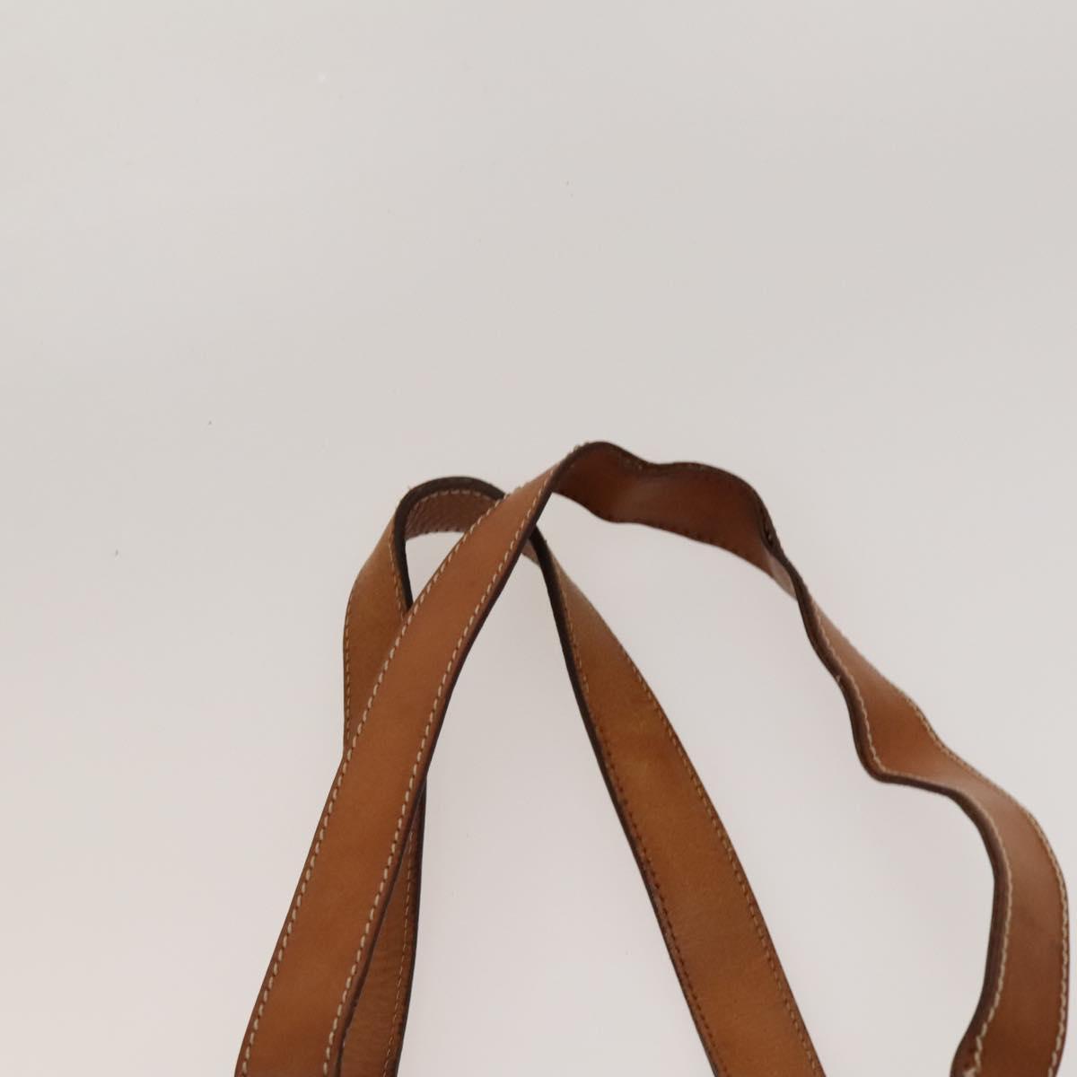 CELINE Macadam Canvas Tote Bag PVC Leather Brown Auth BA1814