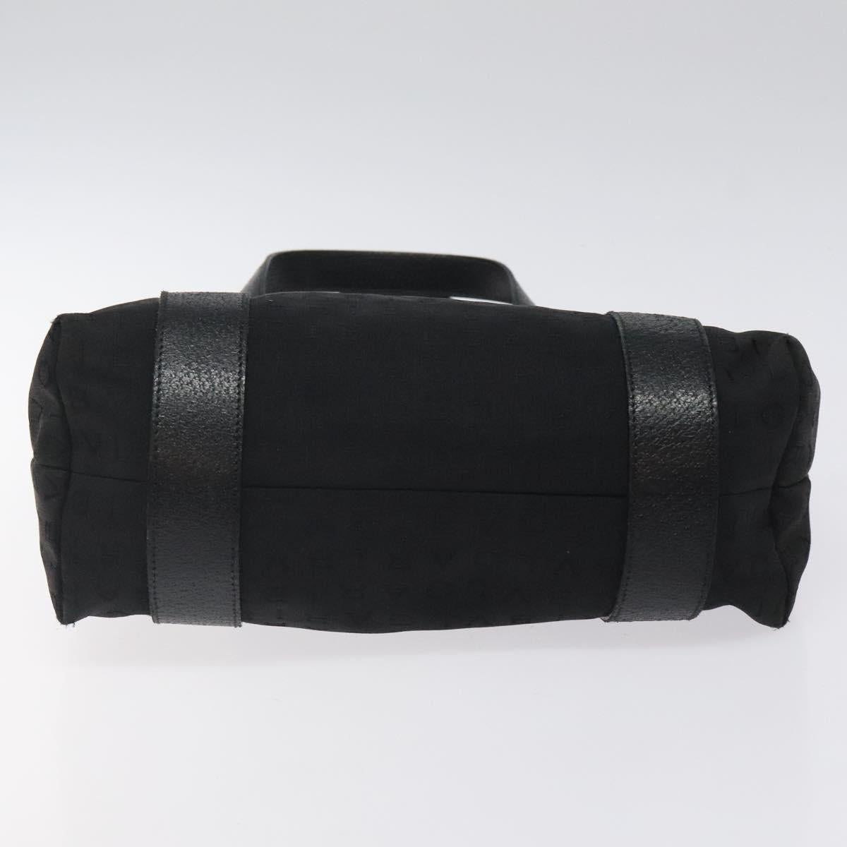 BVLGARI Logo Mania Hand Bag Canvas Black Auth BA1827