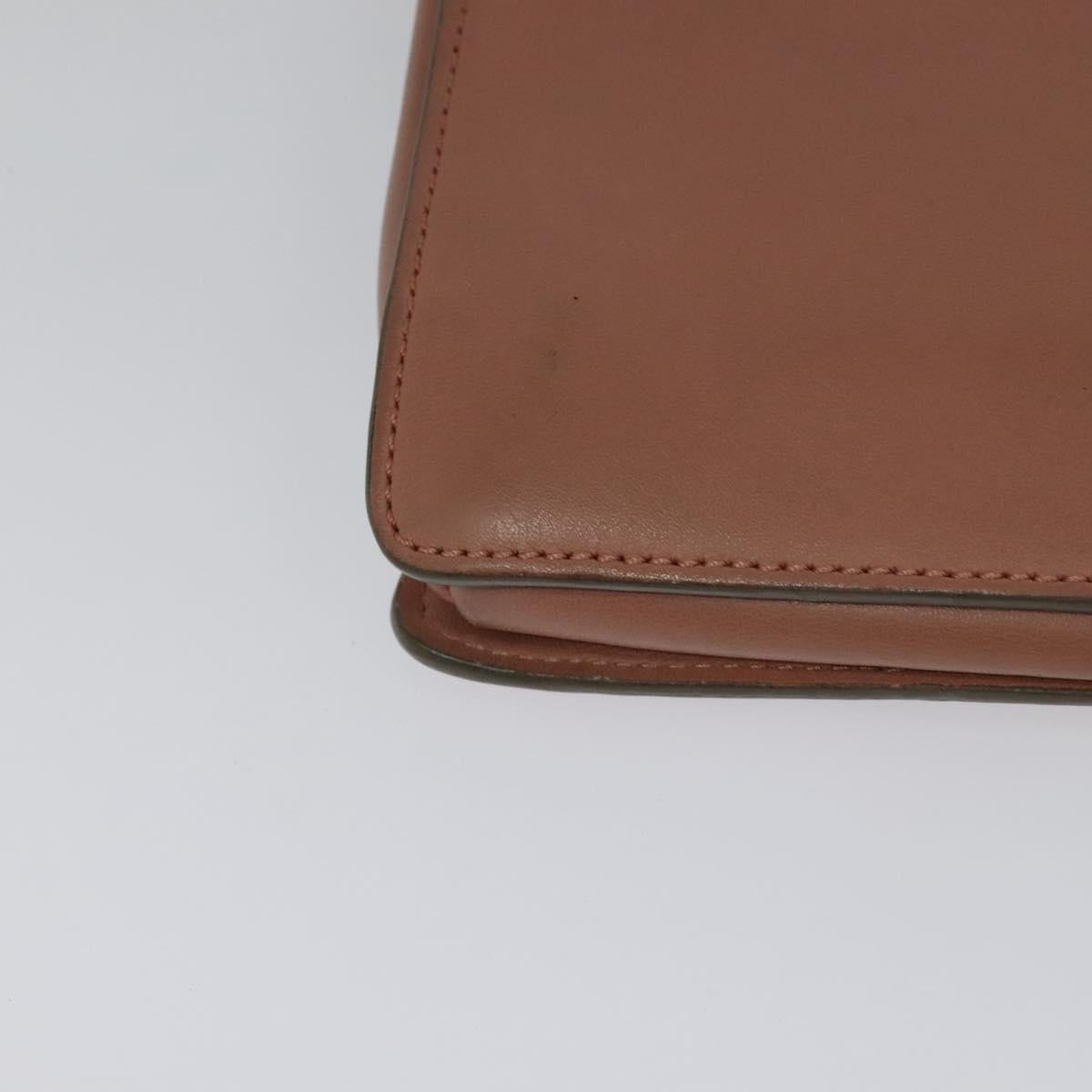 Chloe Fay Shoulder Bag Leather Pink Gold Auth BA1843