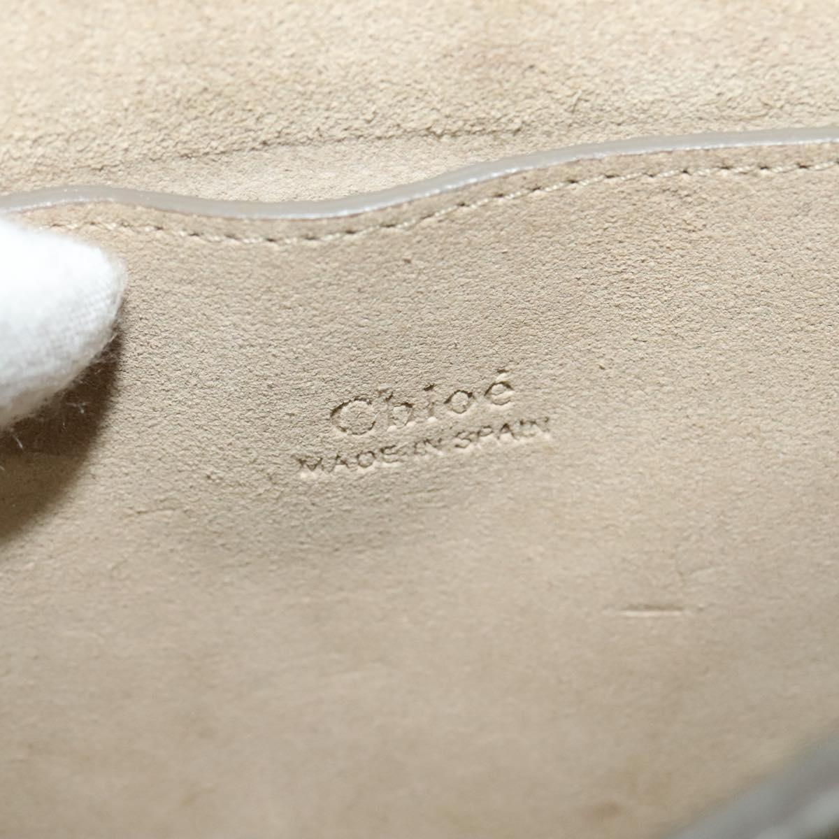 Chloe Fay Shoulder Bag Leather Pink Gold Auth BA1843